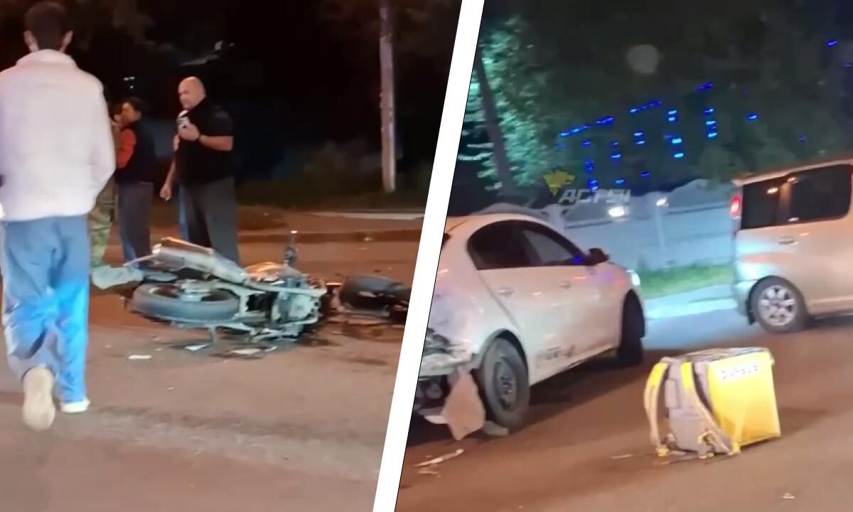 Мотоциклист пострадал в ДТП на Бориса Богаткова