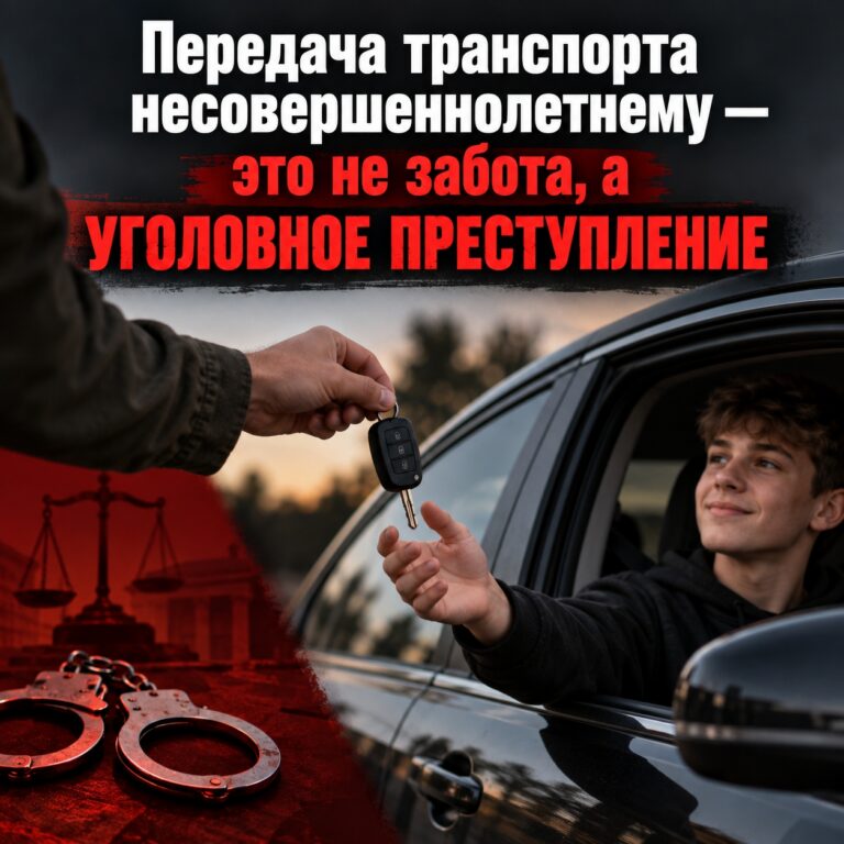 Передача мотоцикла несовершеннолетнему — уголовное преступление в Крыму