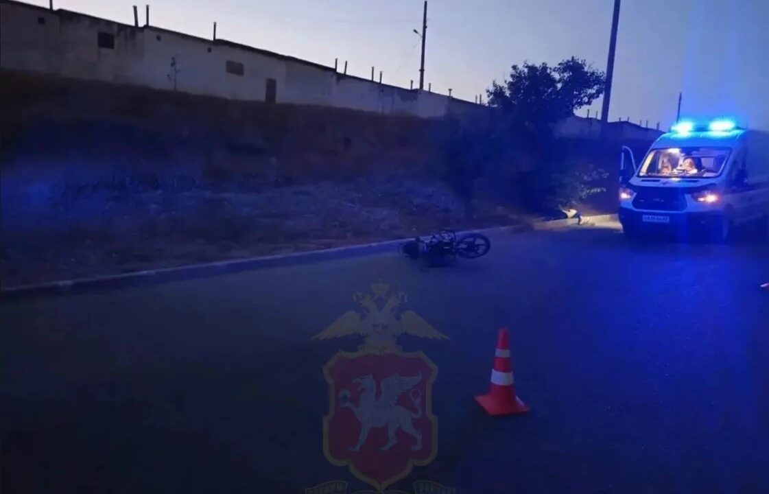 В Керчи погиб водитель мопеда на Индустриальном шоссе