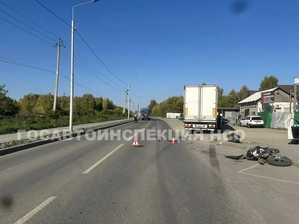 Смертельное ДТП с мотоциклистом произошло в Калининском районе Новосибирска