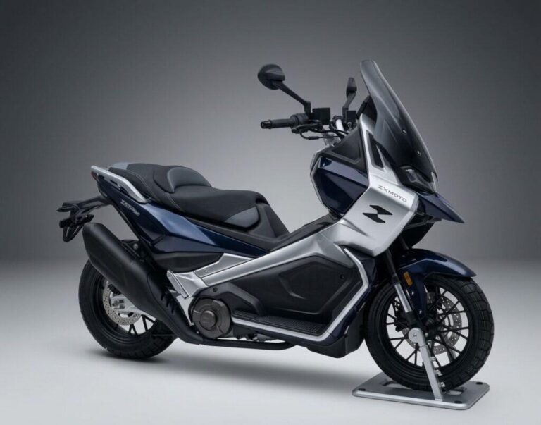 ZXMoto представила прототип скутера 250T ADV с двухцилиндровым двигателем