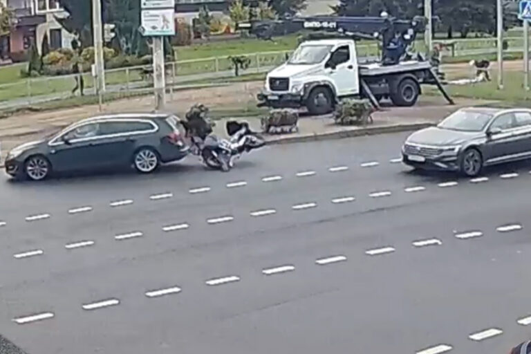 ДТП с мотоциклом в Минске 4 октября